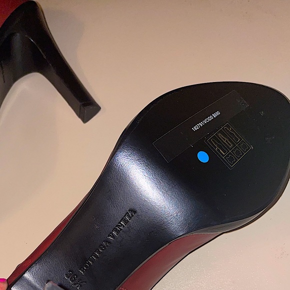 Bottega Veneta Mary Jane Leather Pump Heels in Dark Rose and Black • Size: 36.5 - Picture 7 of 14